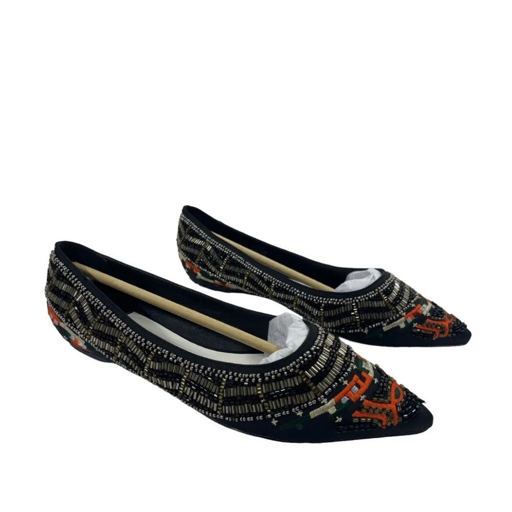 Alice + Olivia Lenora Slip-On Stitch Ballet Flats, New, Size 39.5
